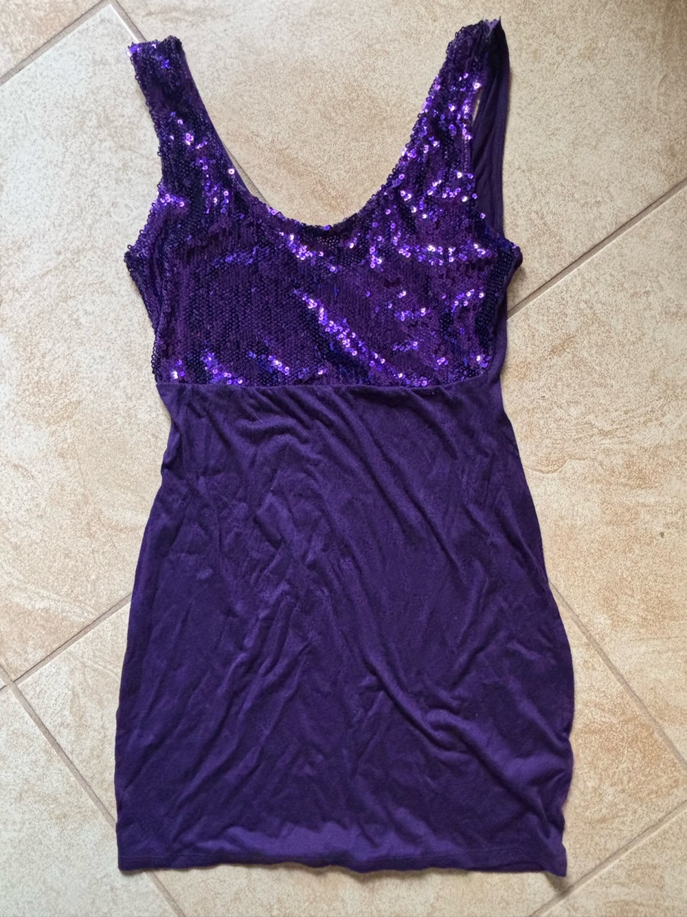 Forever 21 Purple Sequin Bodice Party Dress for Kids
